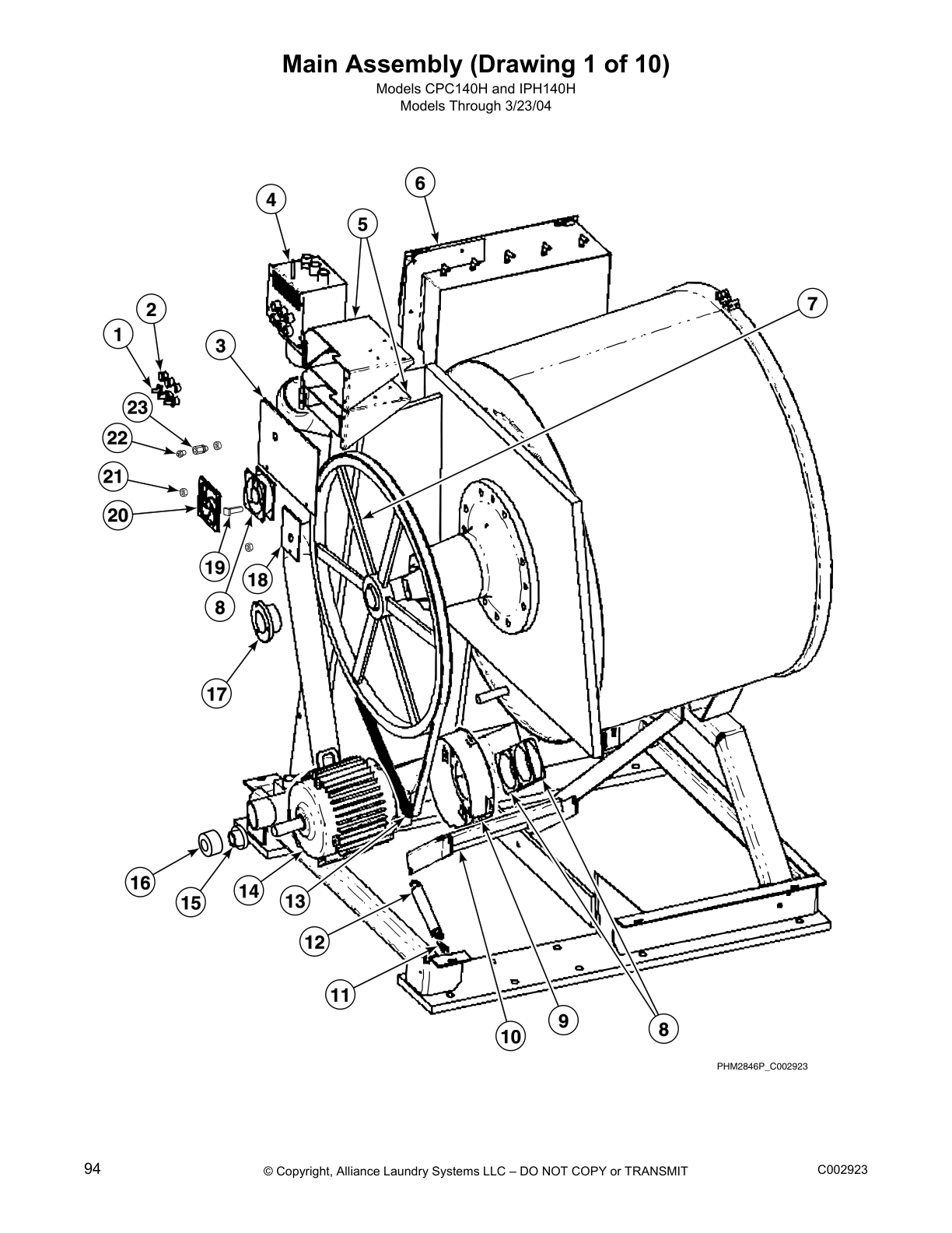 Main Assembly (Drawing 1 of 10)