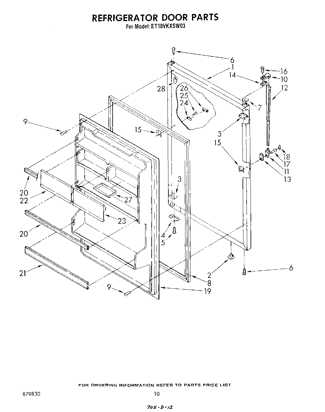 08 - REFRIGERATOR , NOT ILLUSTRATED