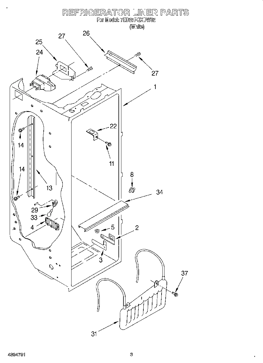 02 - REFRIGERATOR LINER