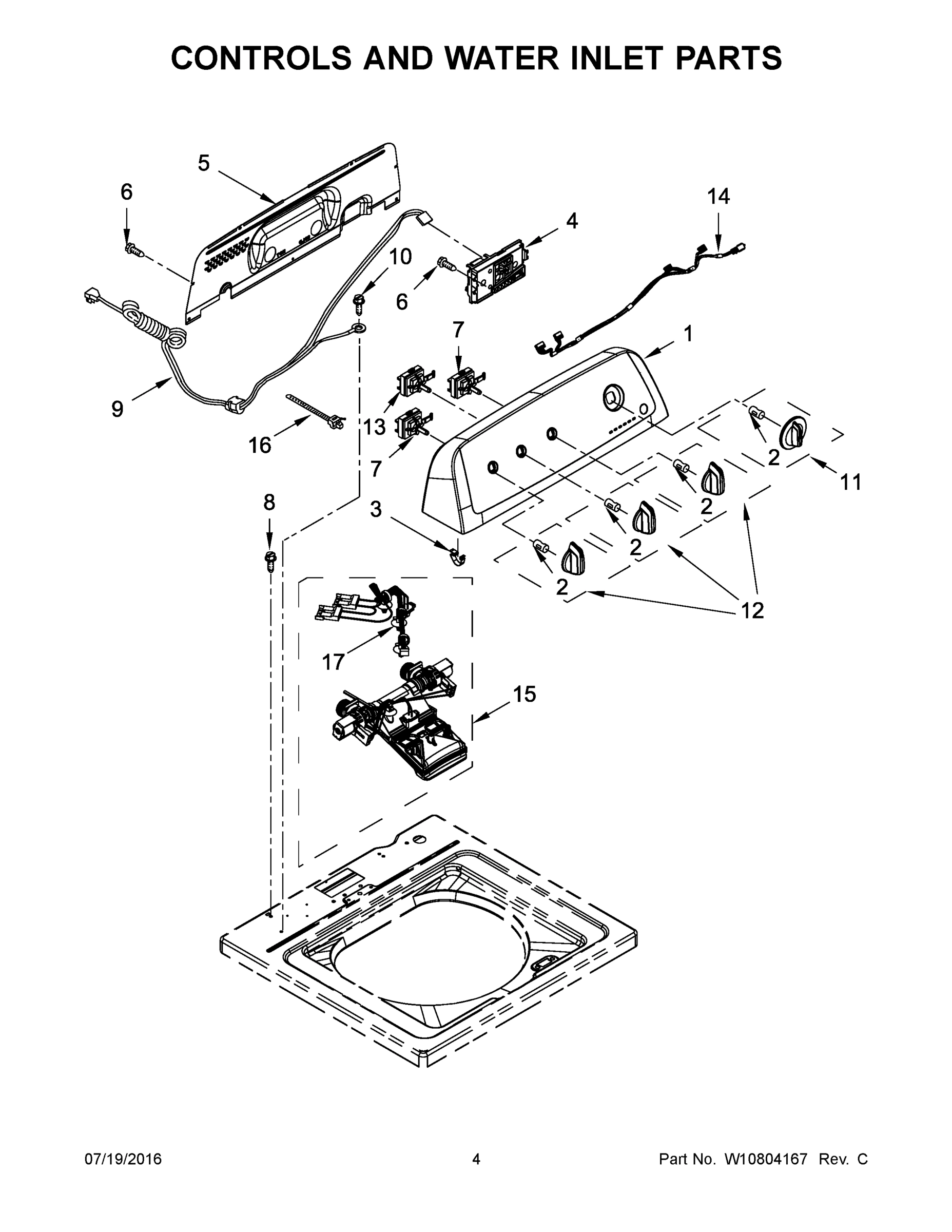 03 - CONTROLS AND WATER INLET PARTS
