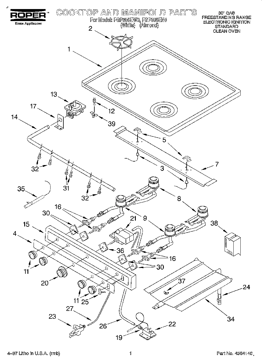 01 - COOKTOP AND MANIFOLD