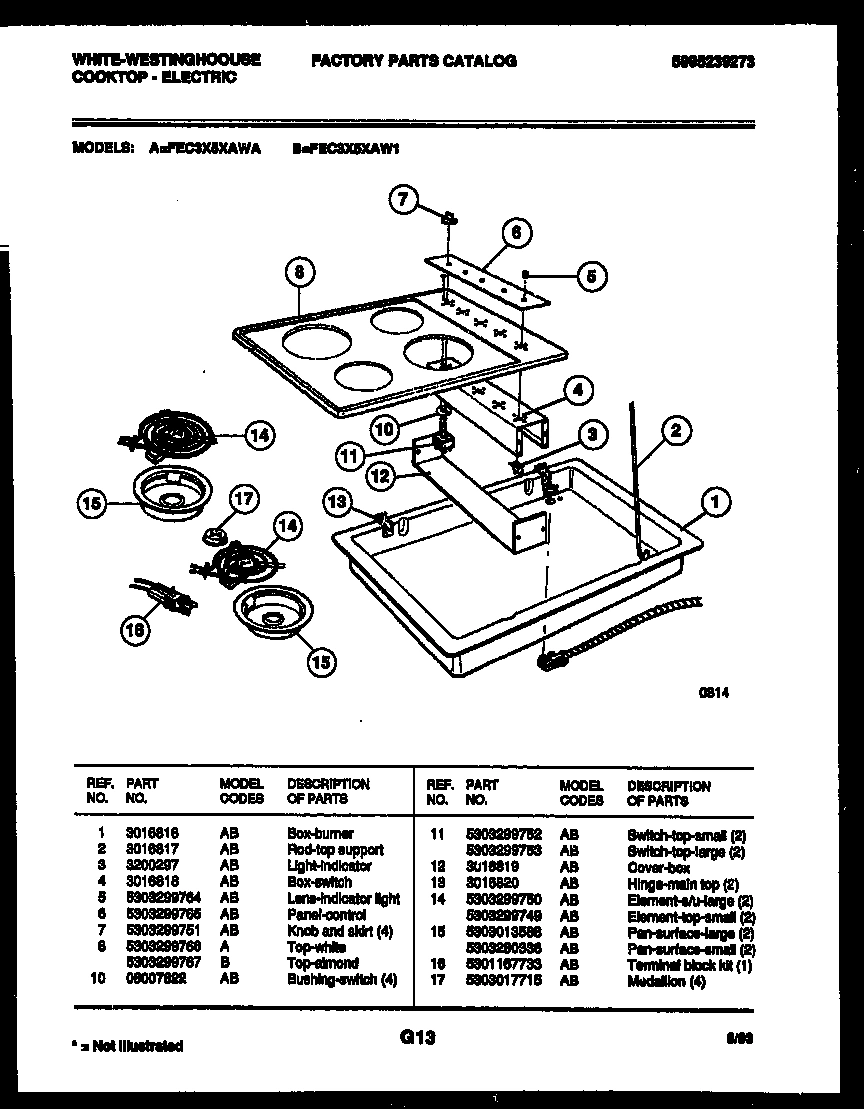 02 - COOKTOP PARTS