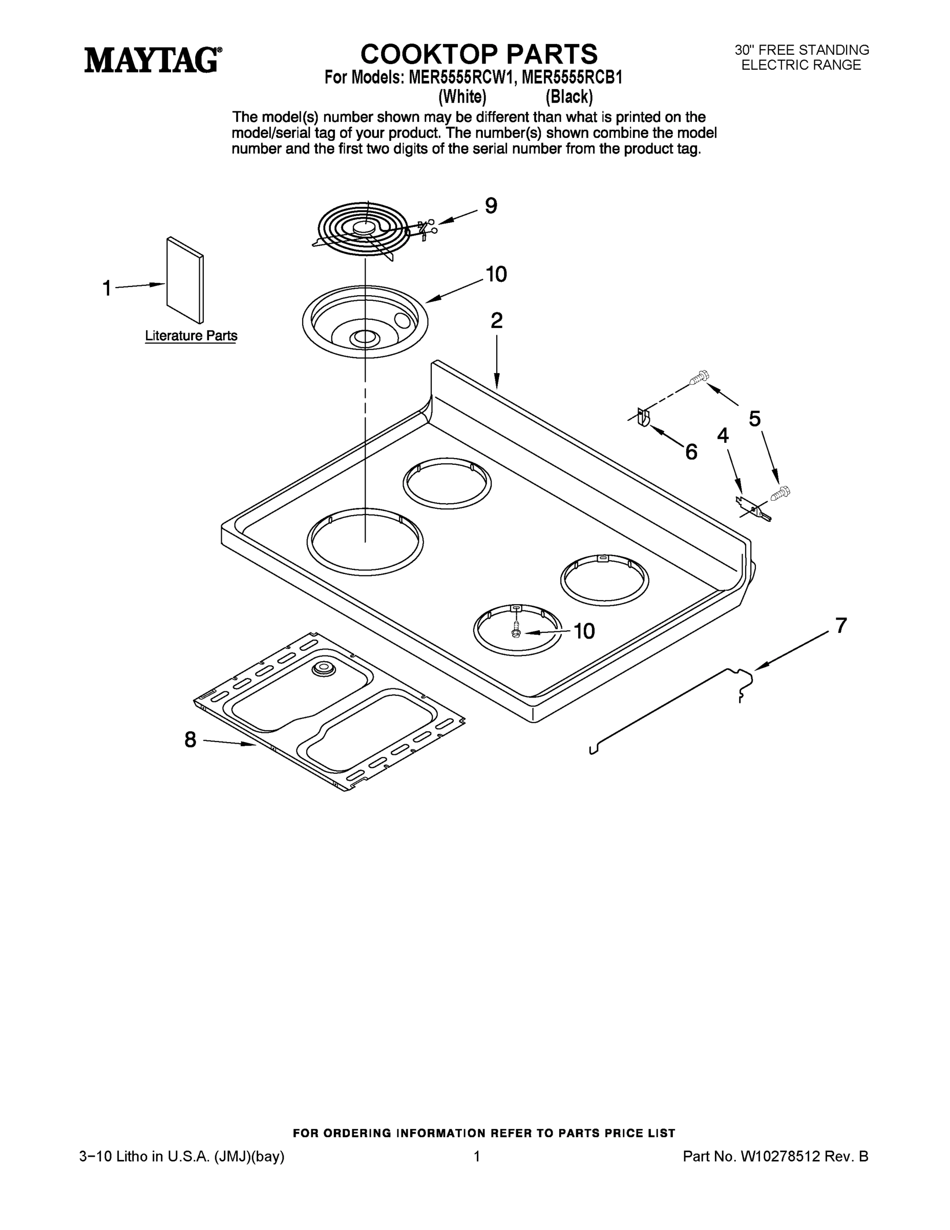 01 - COOKTOP PARTS