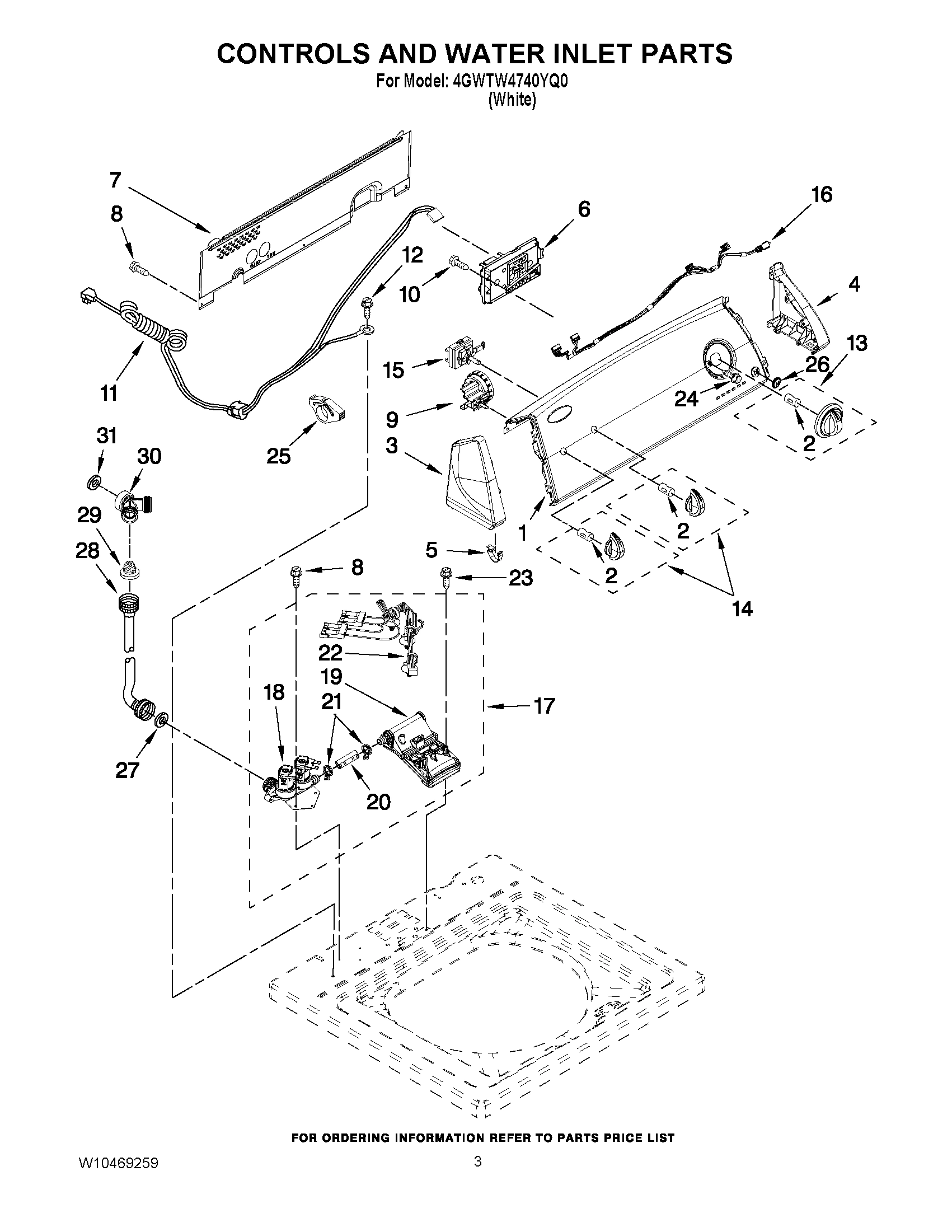 02 - CONTROLS AND WATER INLET PARTS