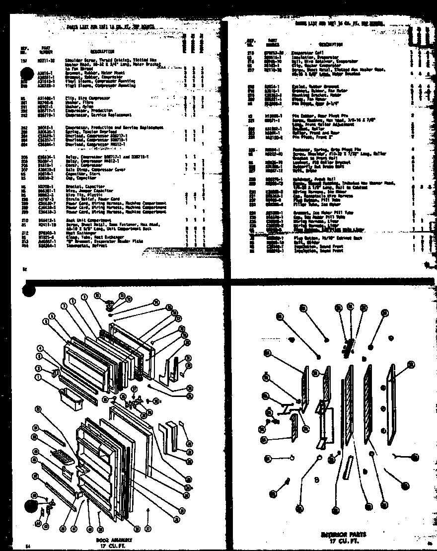 01 - DOOR ASSY 17 CU. FT.