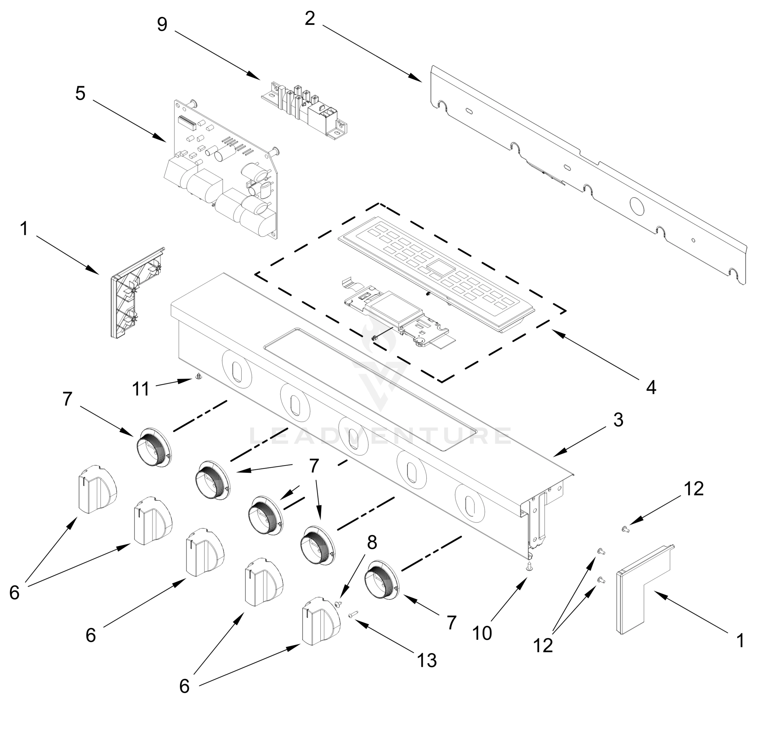 CONTROL PANEL PARTS