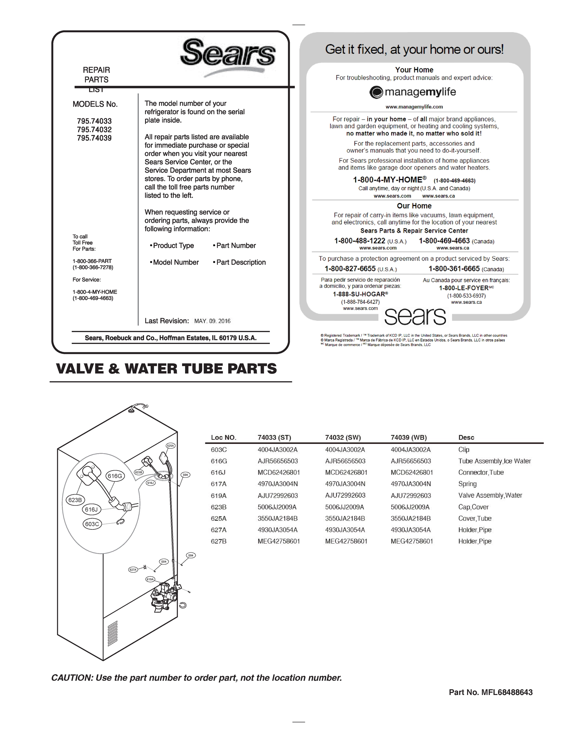 VALVE & WATER TUBE PARTS
