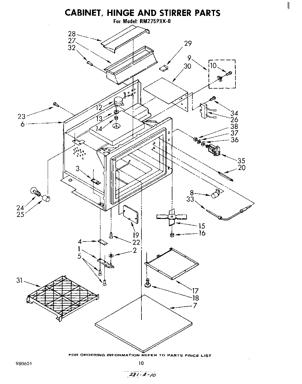 06 - CABINET, HINGE AND STIRRER , LITERATURE