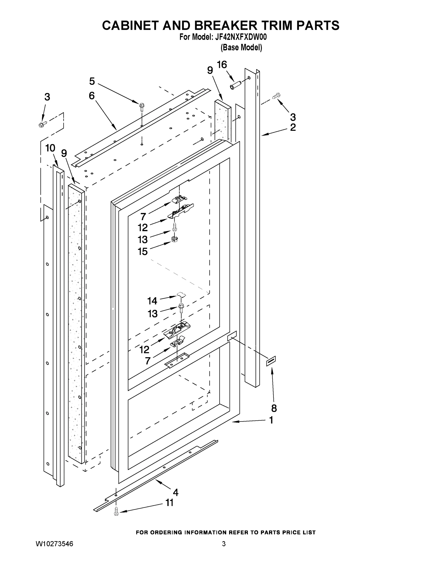 02 - CABINET AND BREAKER TRIM PARTS