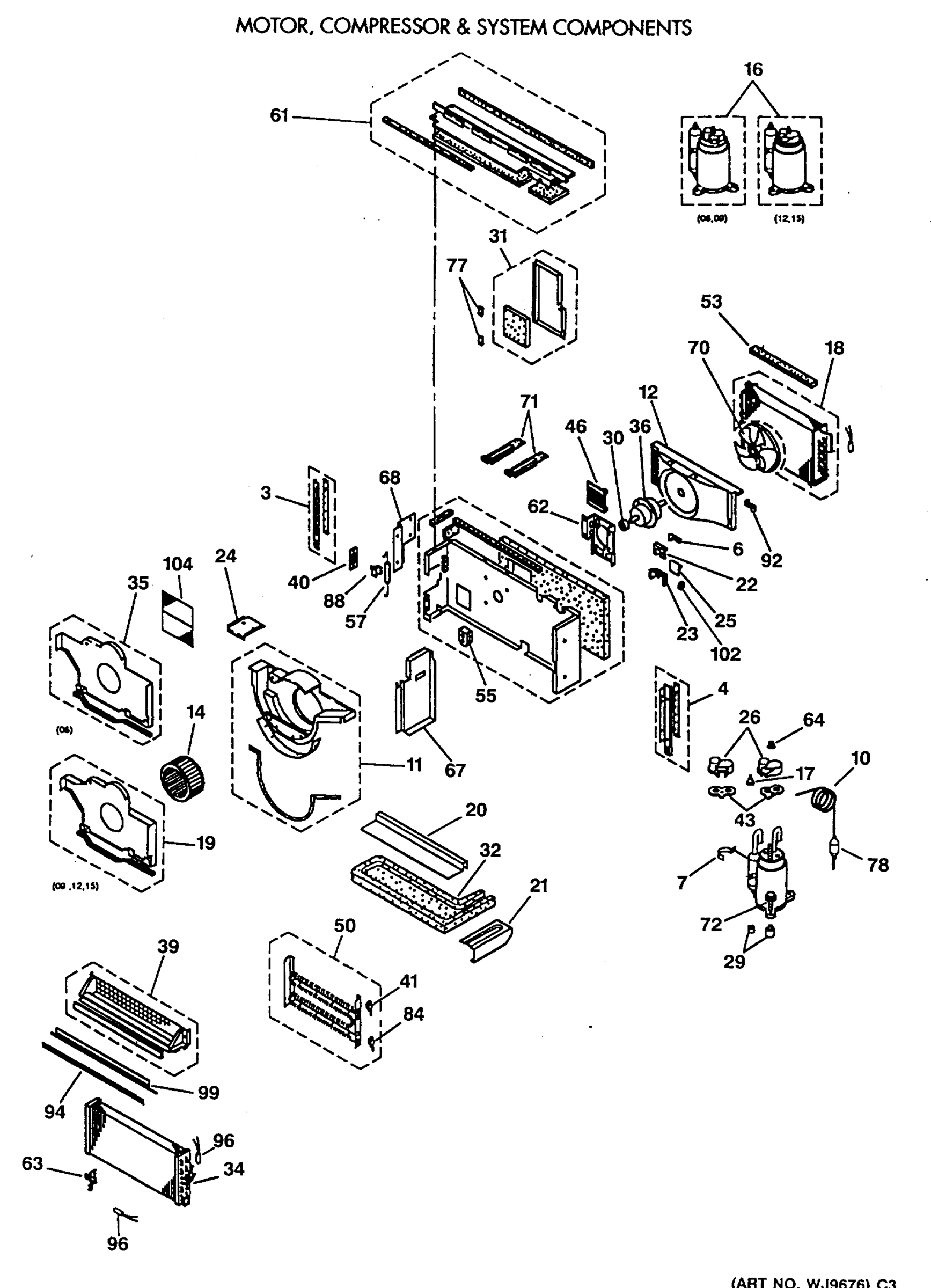MOTOR, COMPRESSOR & SYSTEM COMPONENTS