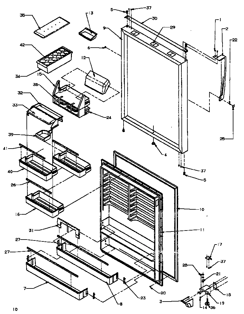10 - REF DOOR ASSY