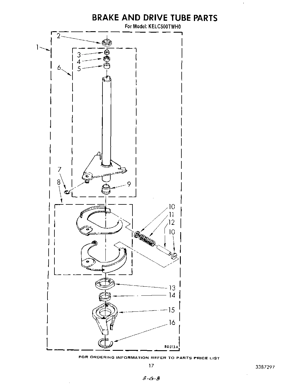 14 - BRAKE AND DRIVE TUBE
