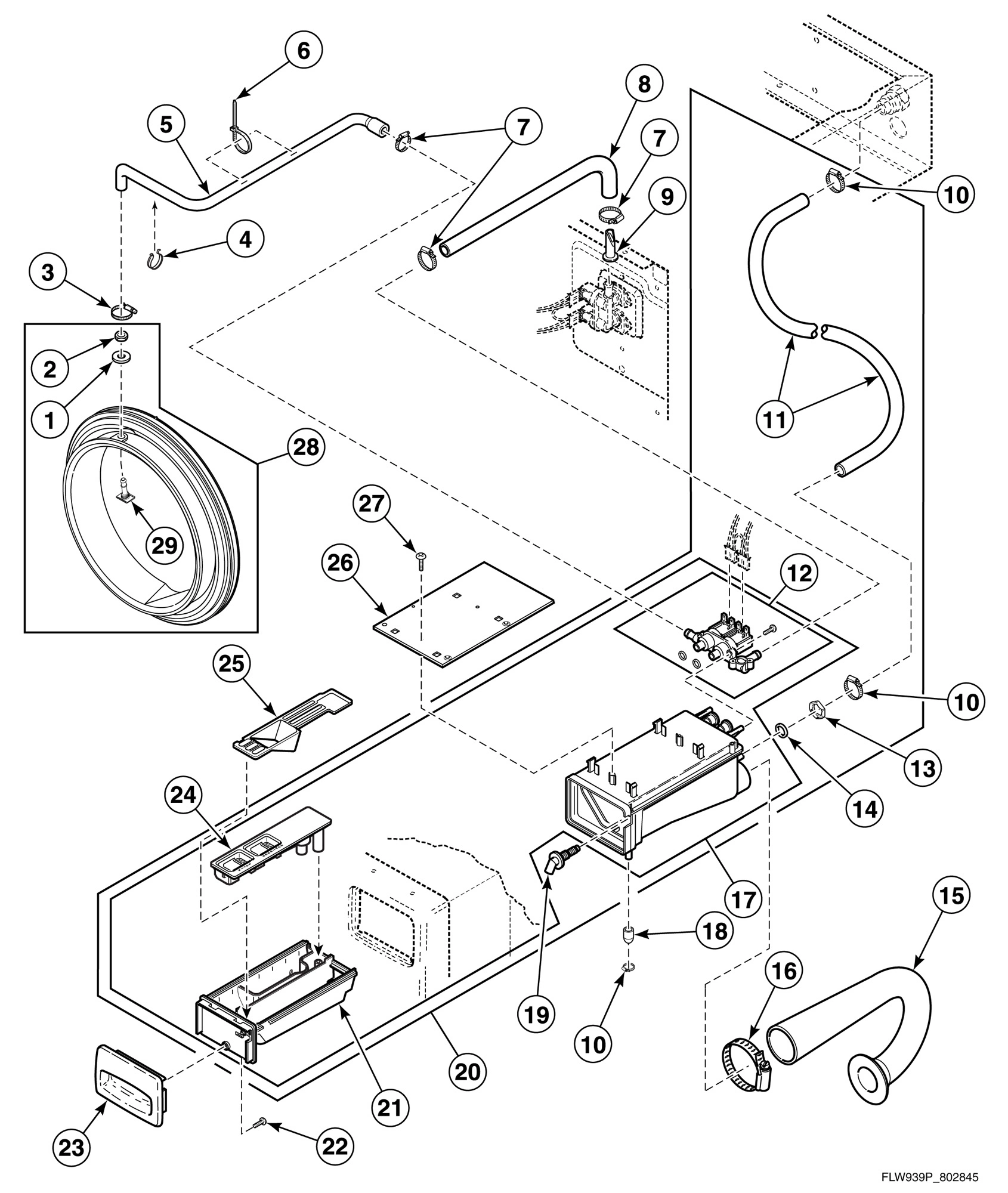 Dispenser Assembly and Supply Injection Hoses