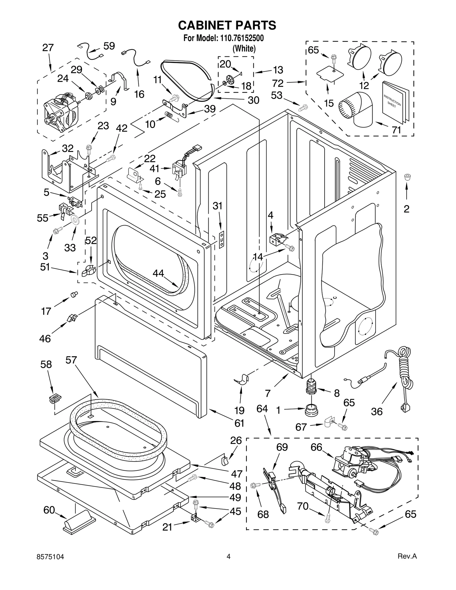CABINET PARTS