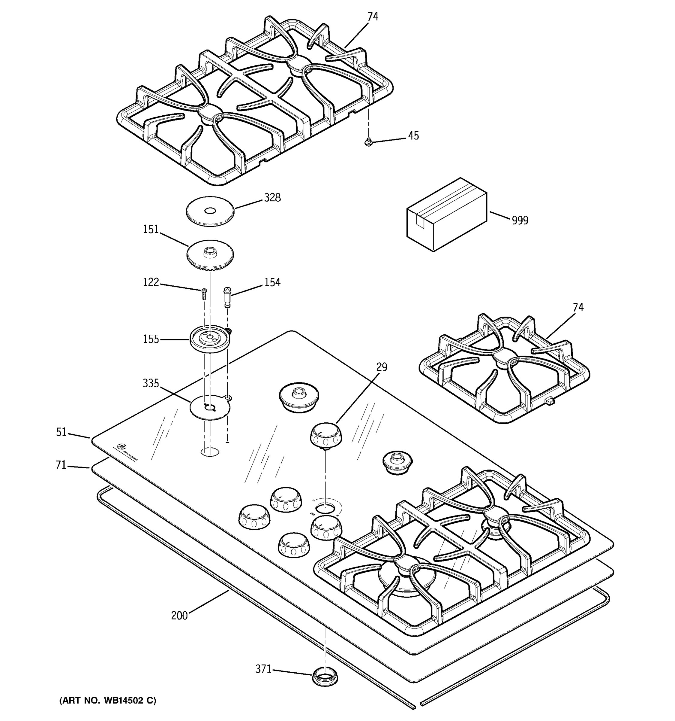 CONTROL PANEL & COOKTOP