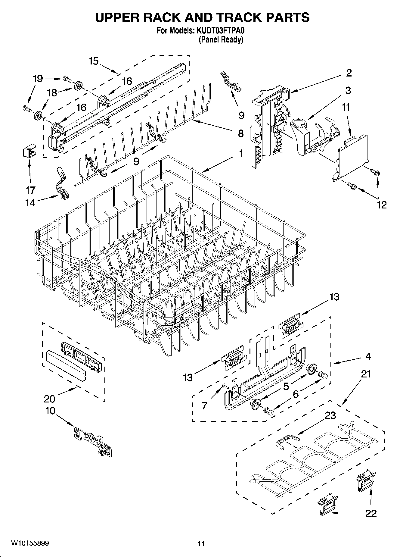 09 - UPPER RACK AND TRACK PARTS
