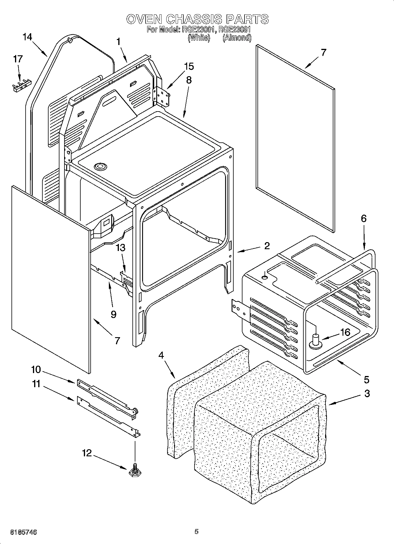 04 - OVEN CHASSIS PARTS