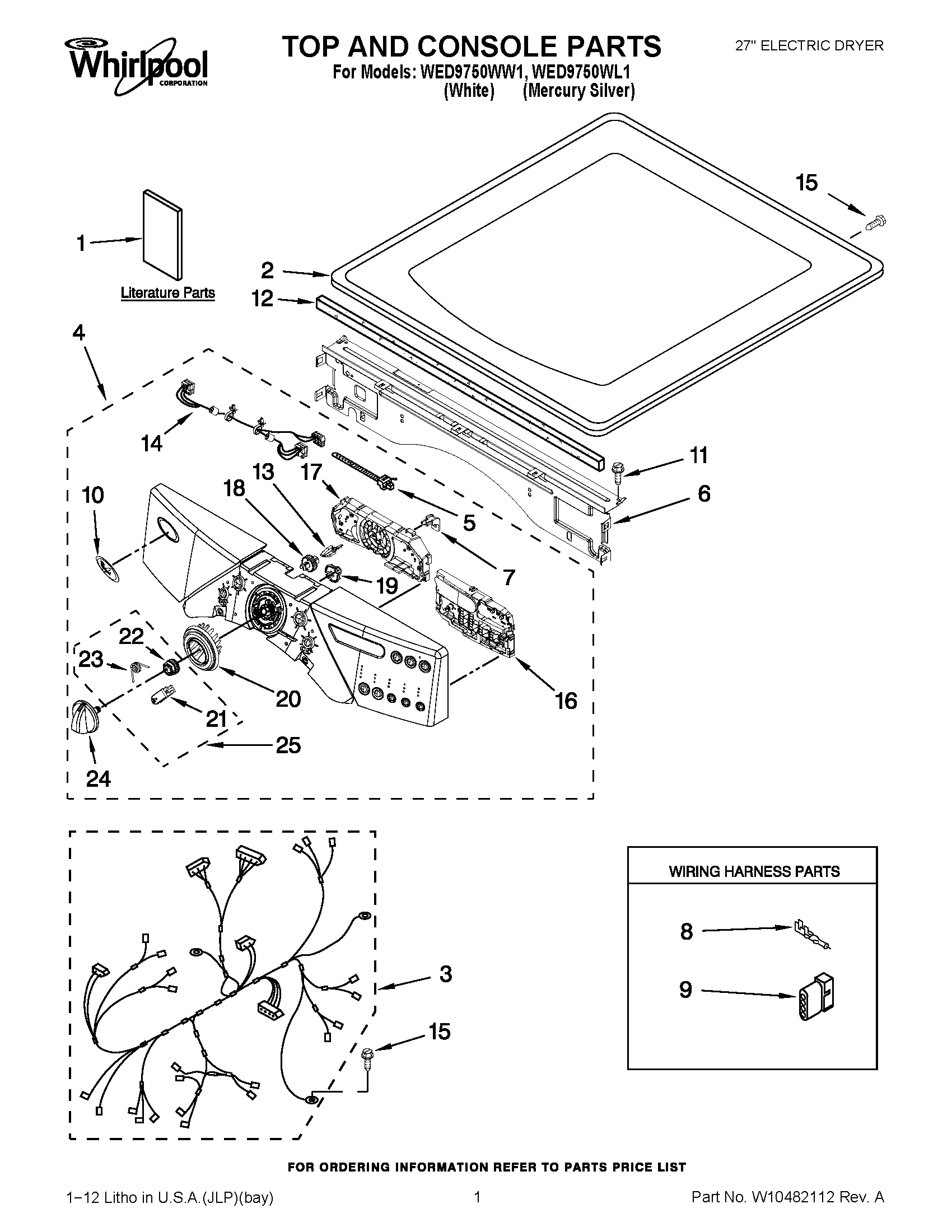 01 - TOP AND CONSOLE PARTS