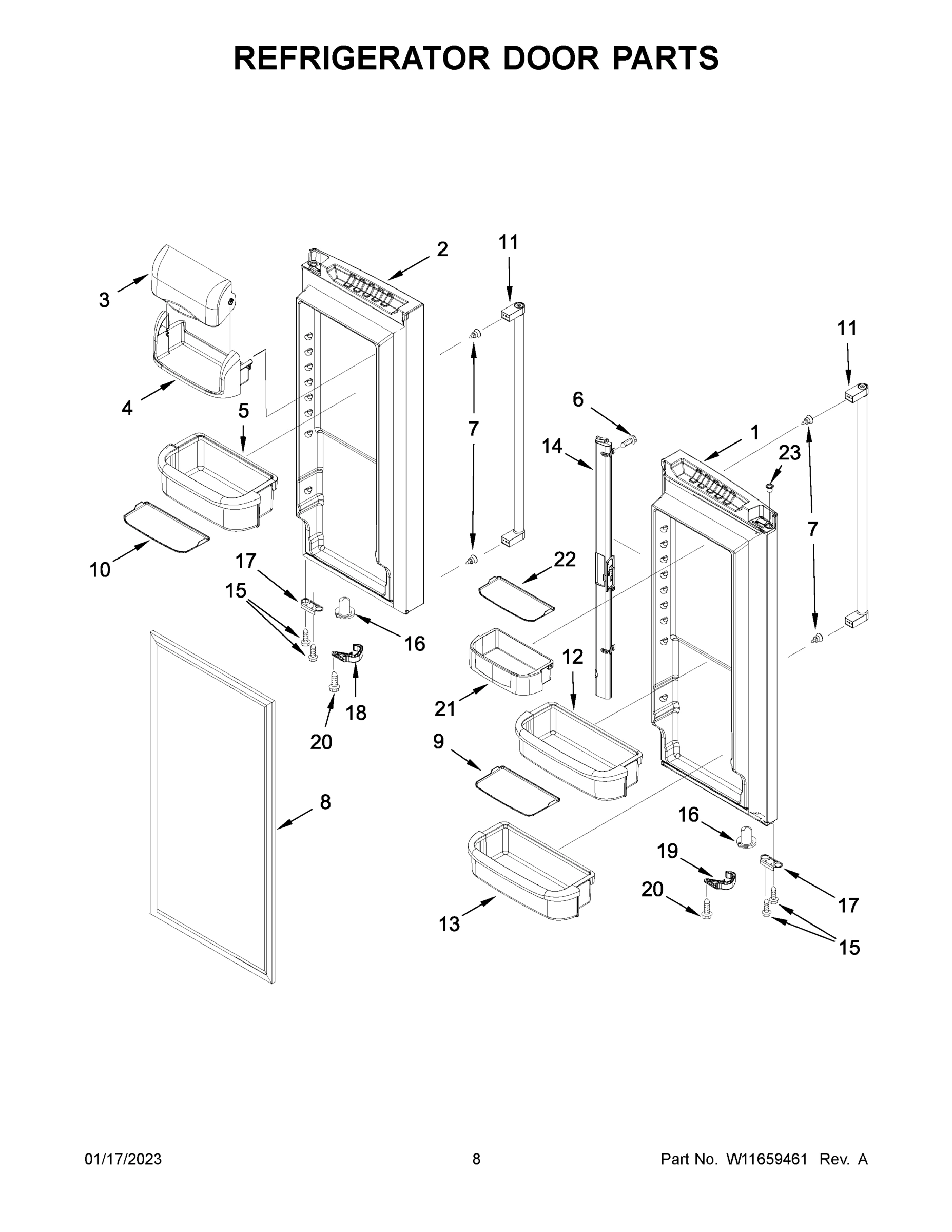 05 - REFRIGERATOR DOOR PARTS