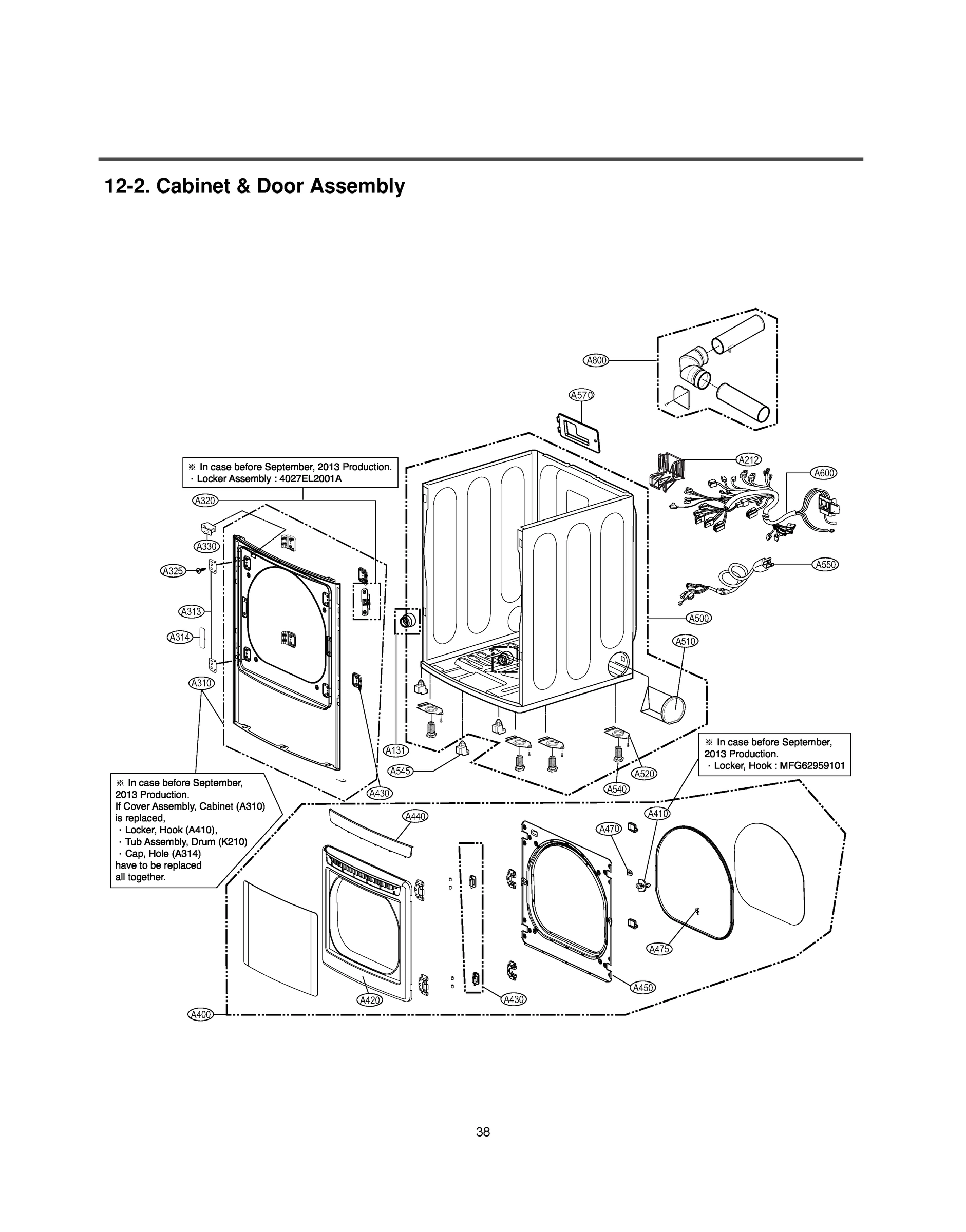 CABINET & DOOR ASSEMBLY