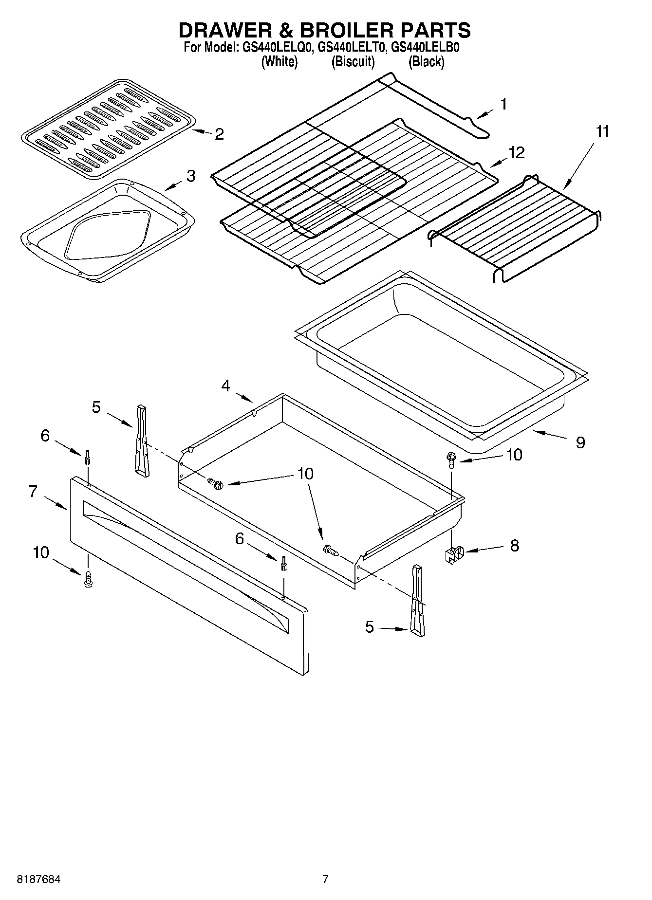 05 - DRAWER & BROILER PARTS