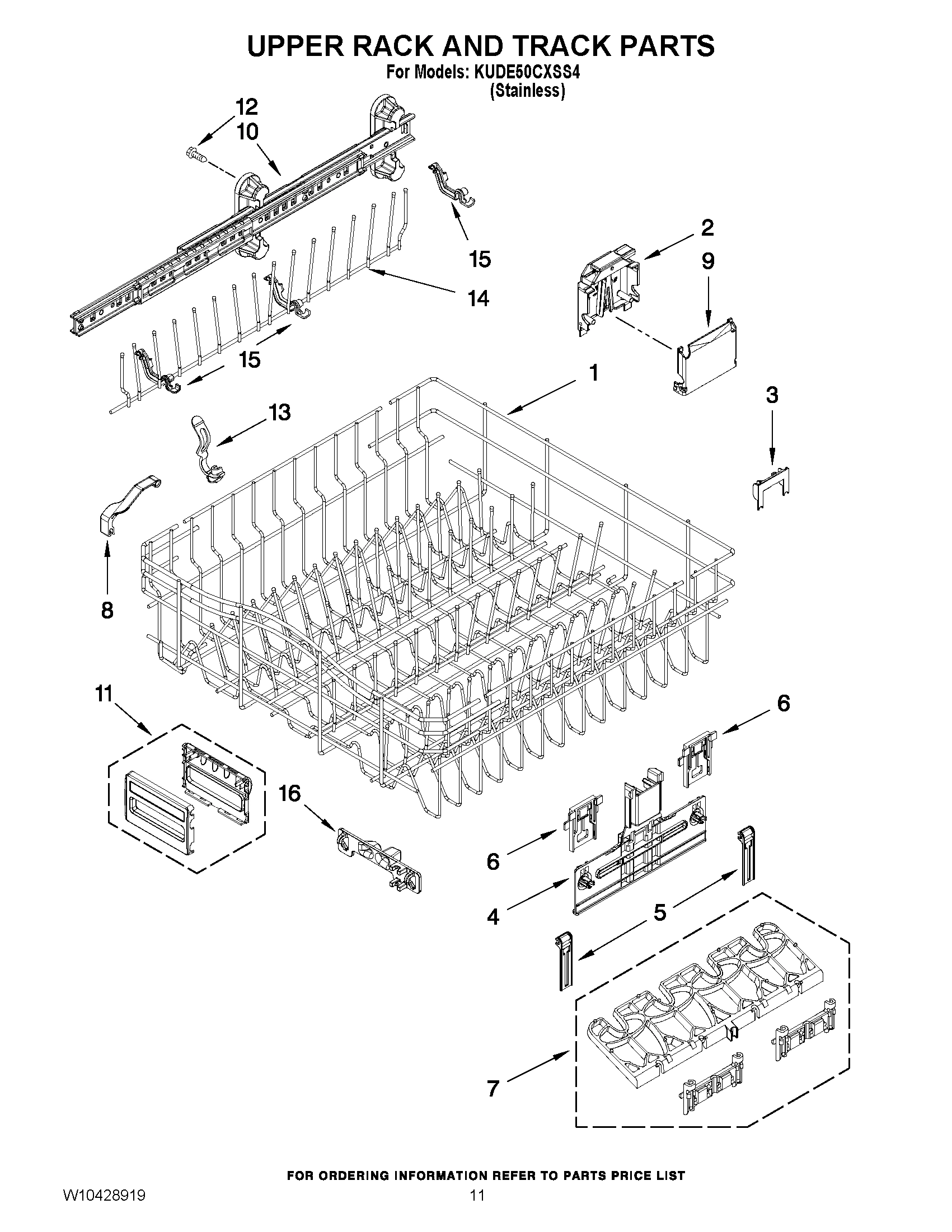 09 - UPPER RACK AND TRACK PARTS