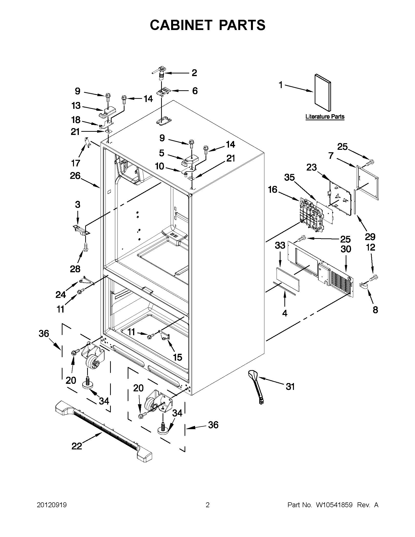 01 - CABINET PARTS