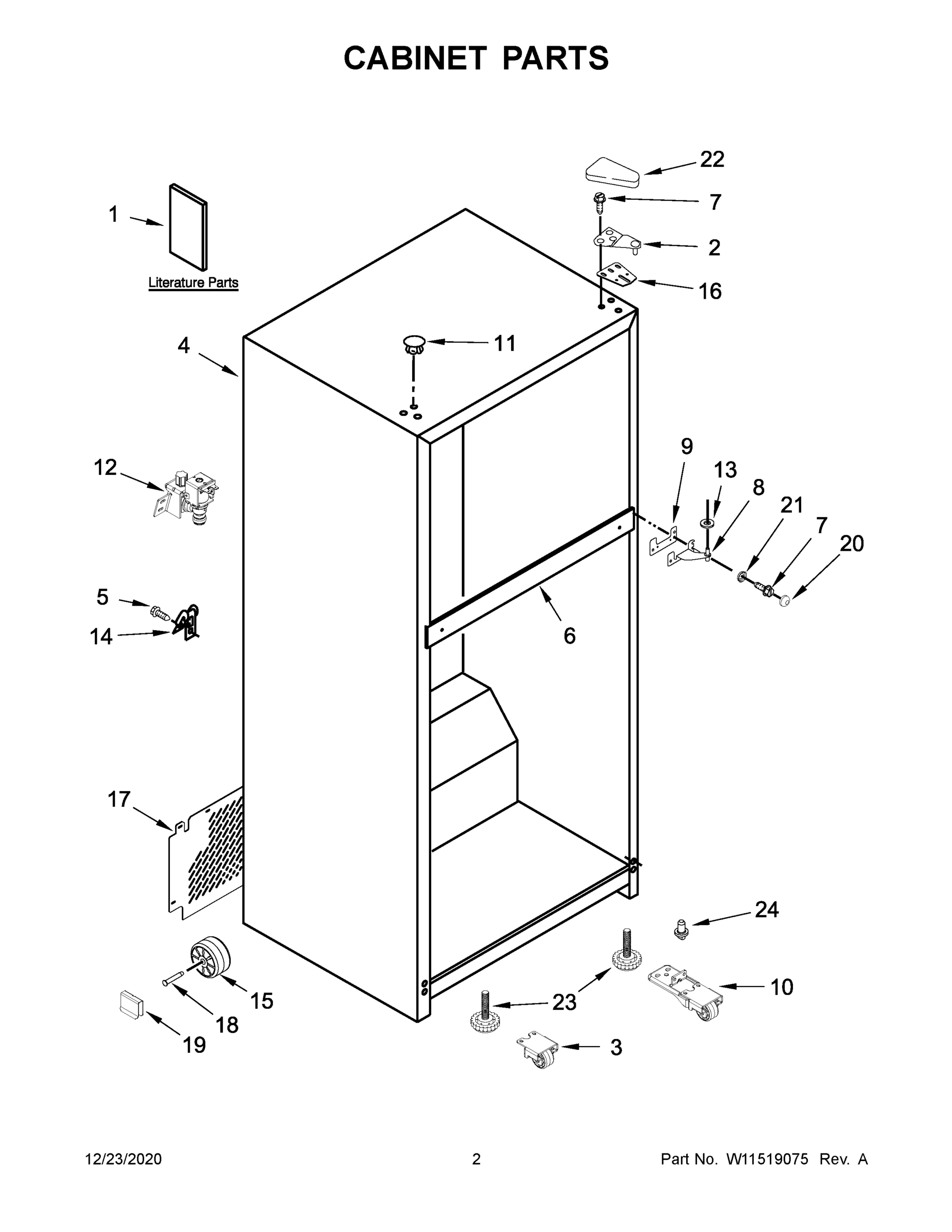 02 - CABINET PARTS