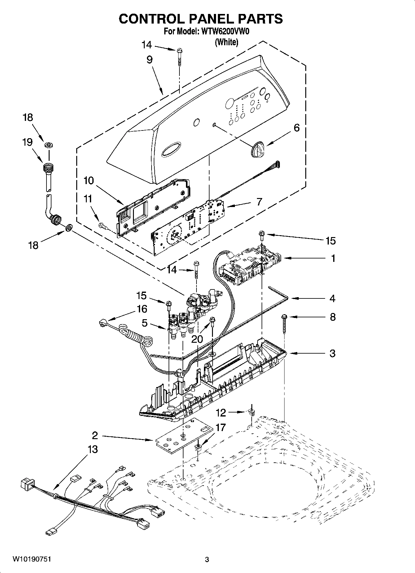 02 - CONTROL PANEL PARTS