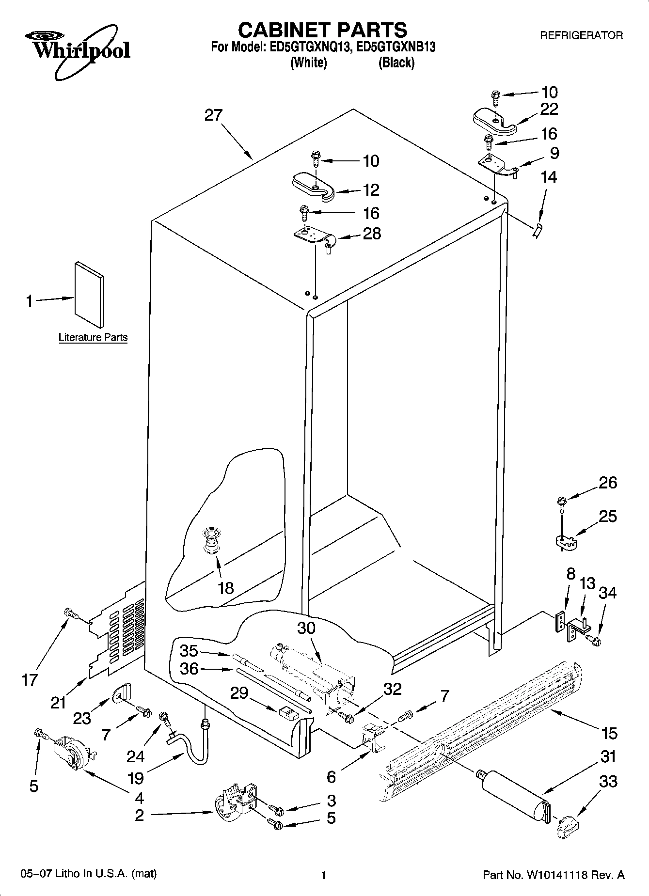 01 - CABINET PARTS