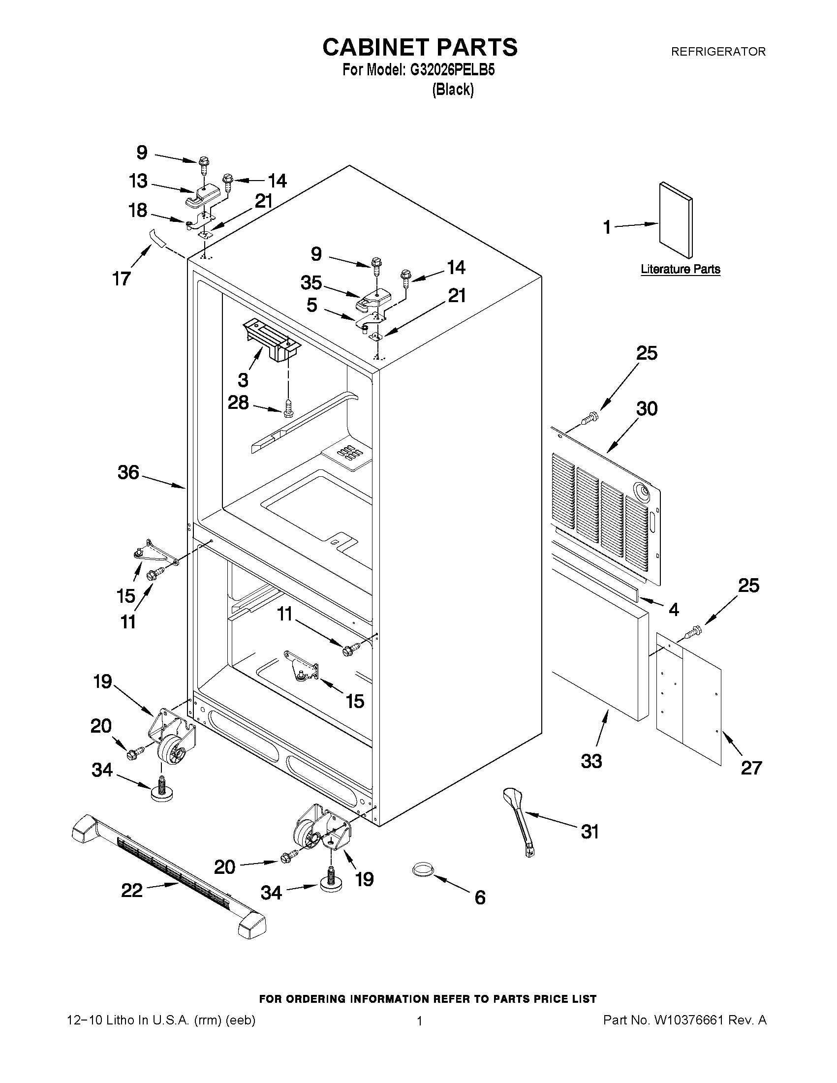 01 - CABINET PARTS