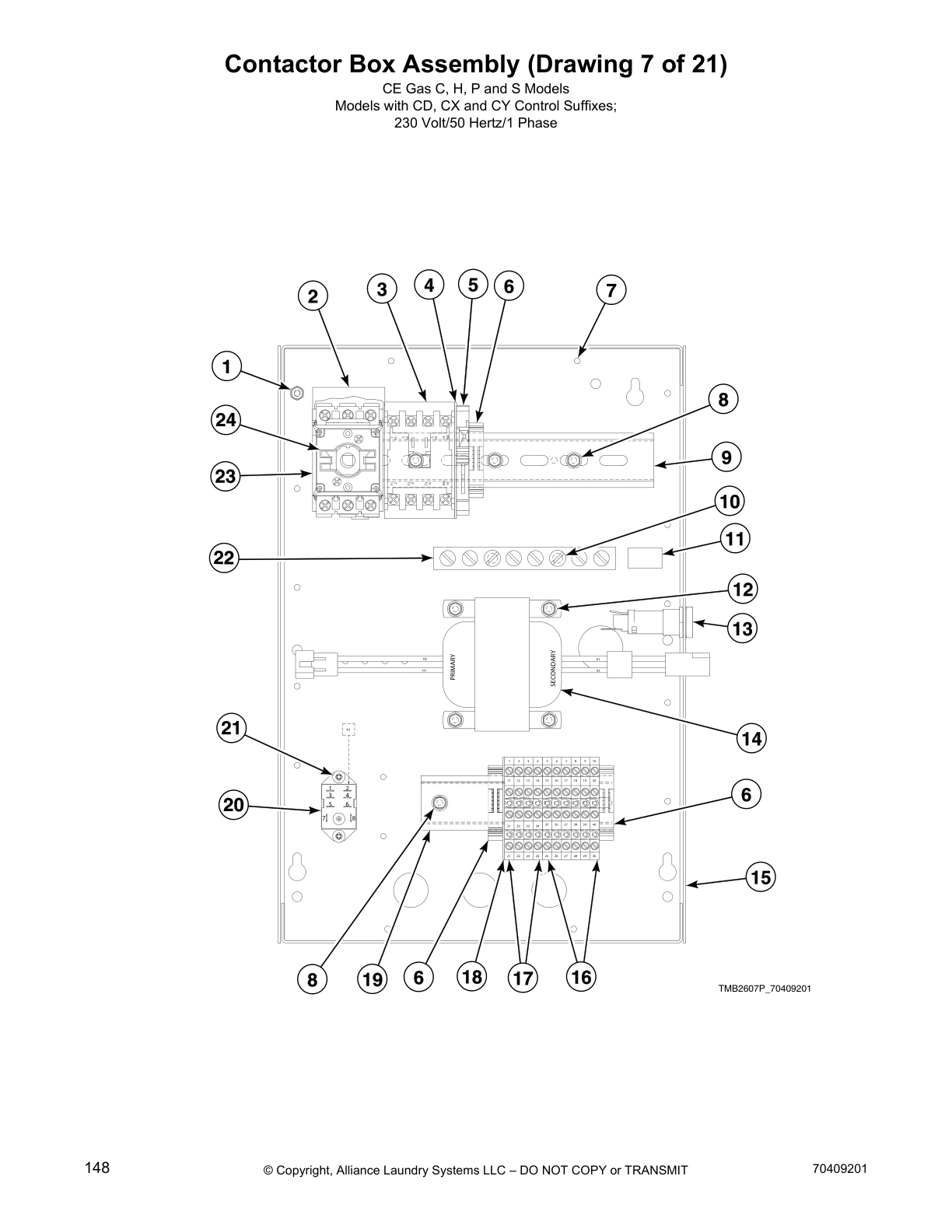 Contactor Box Assembly (Drawing 7 of 21)