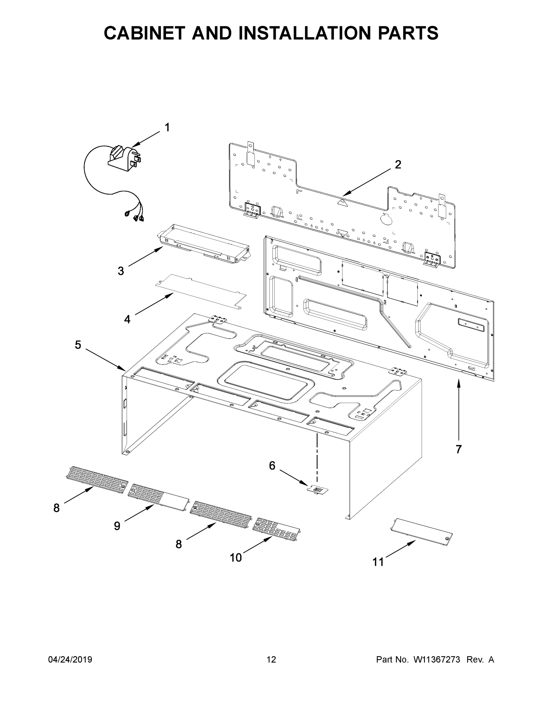 07 - CABINET AND INSTALLATION PARTS