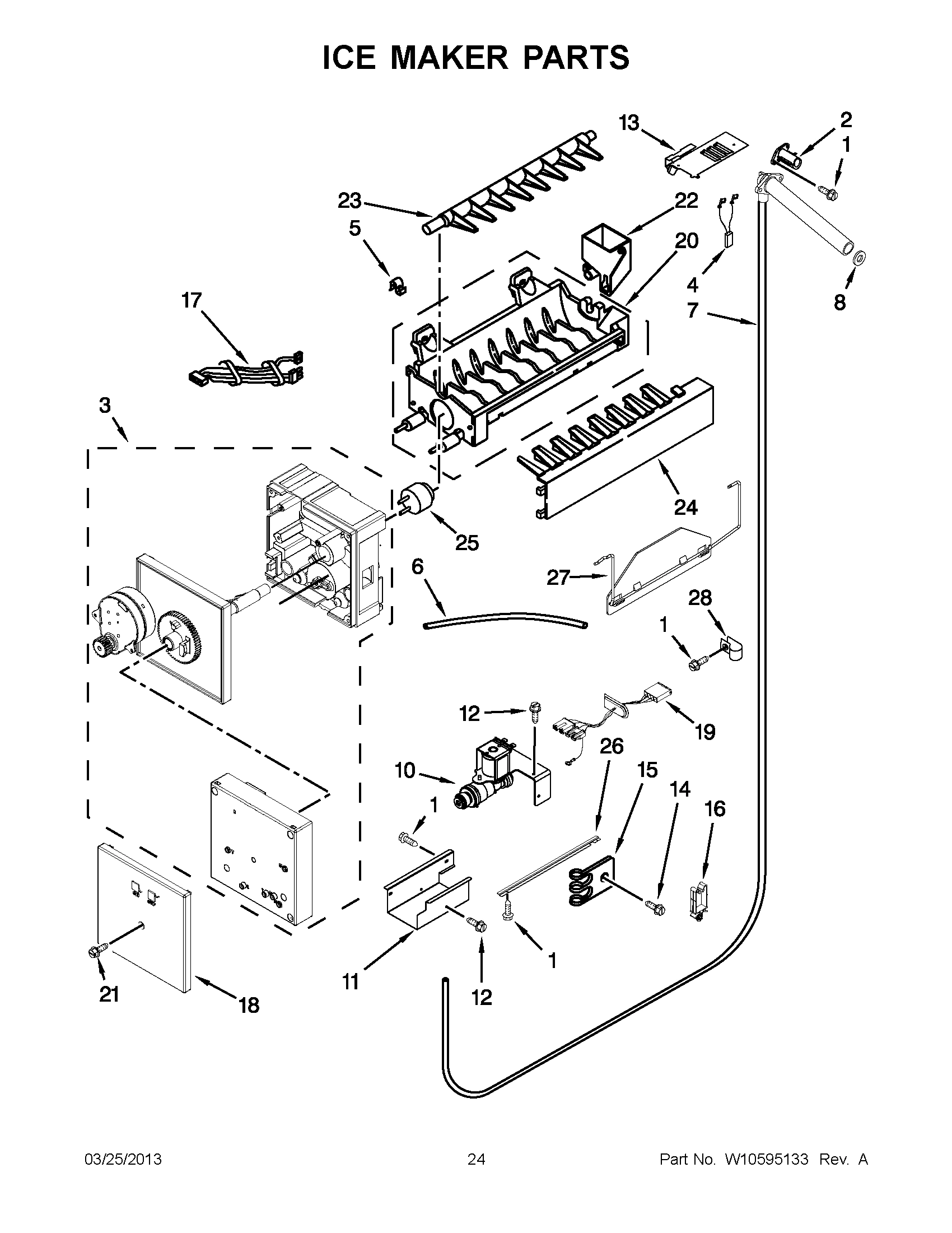 12 - ICE MAKER PARTS
