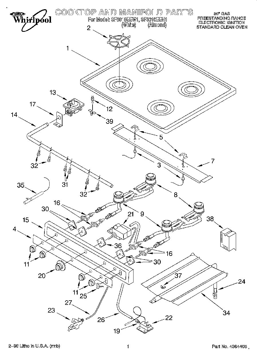 01 - COOKTOP AND MANIFOLD