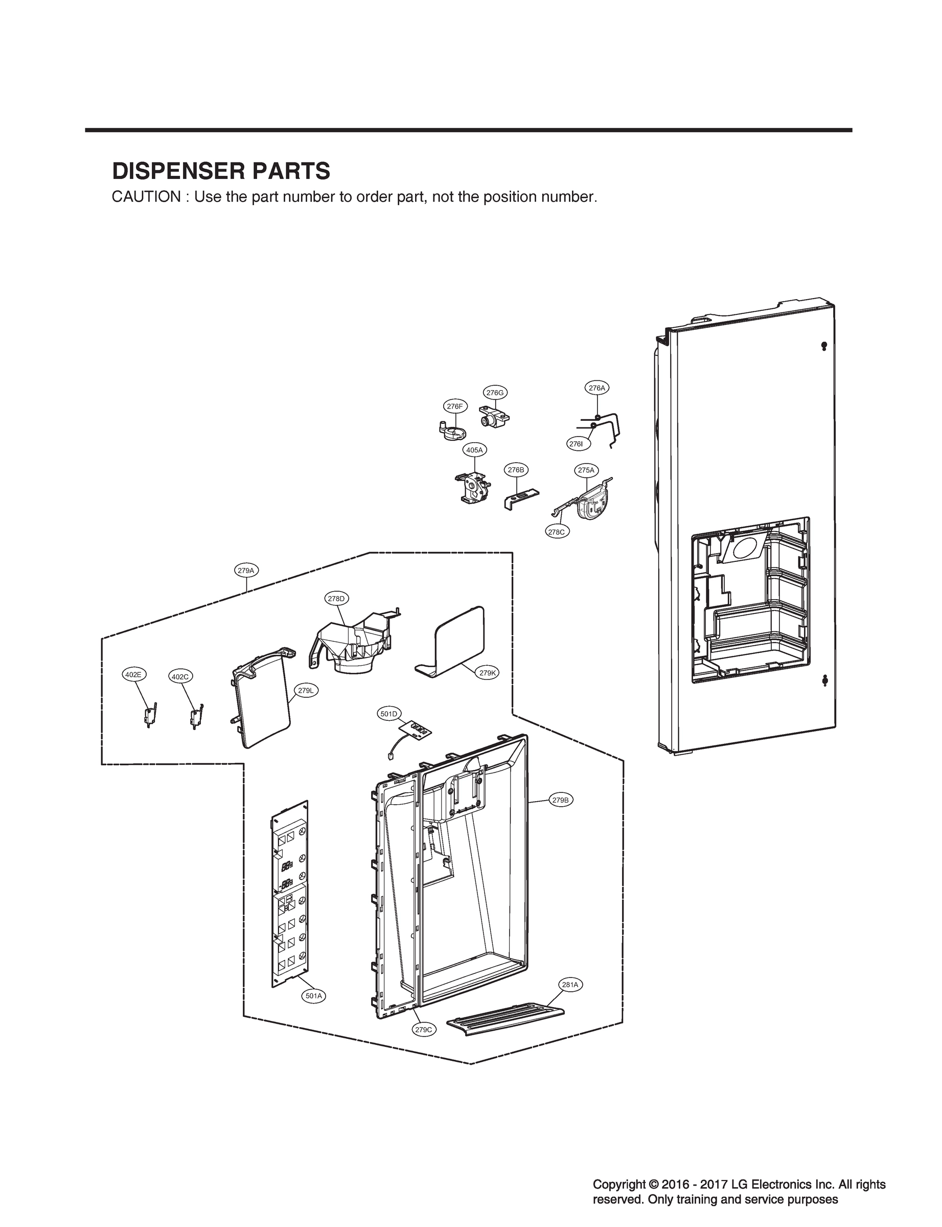 DISPENSER PARTS