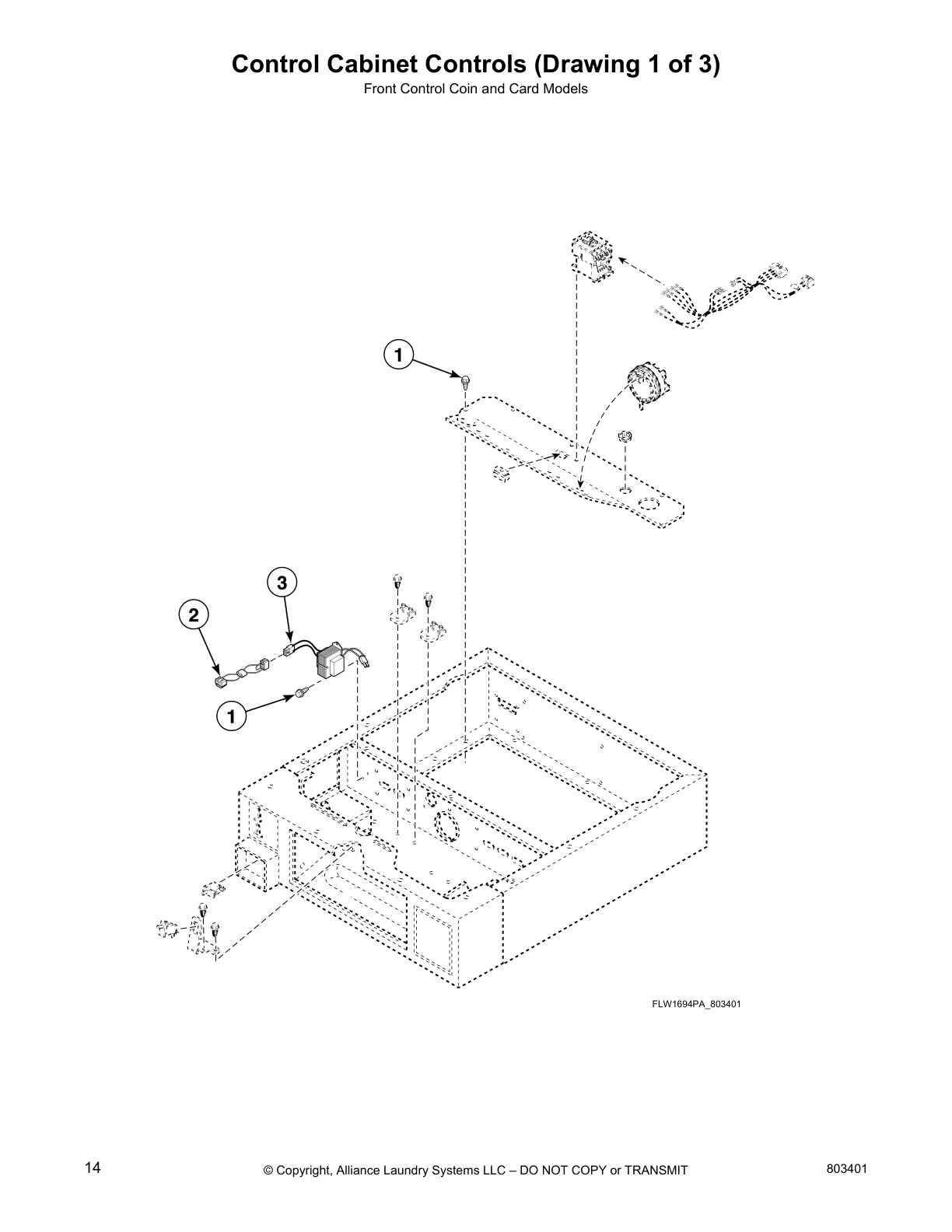 Control Cabinet Controls (Drawing 1 of 3)