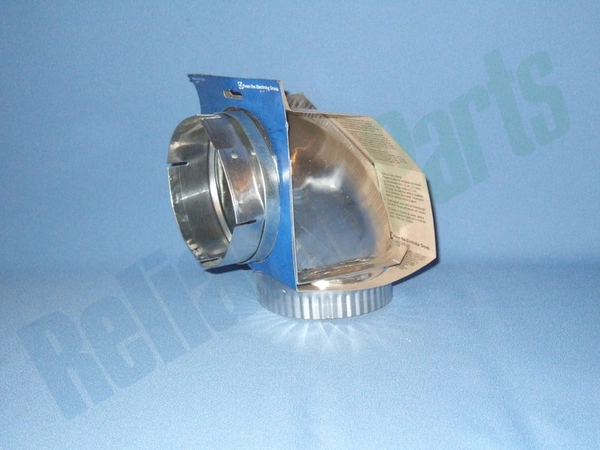 5305514872 Frigidaire 4" Dia. Dryer 90 Degree Close Vent Elbow - Image 7