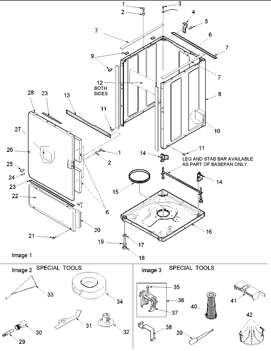 02 - Base, Cabinet, Front and Special Tools