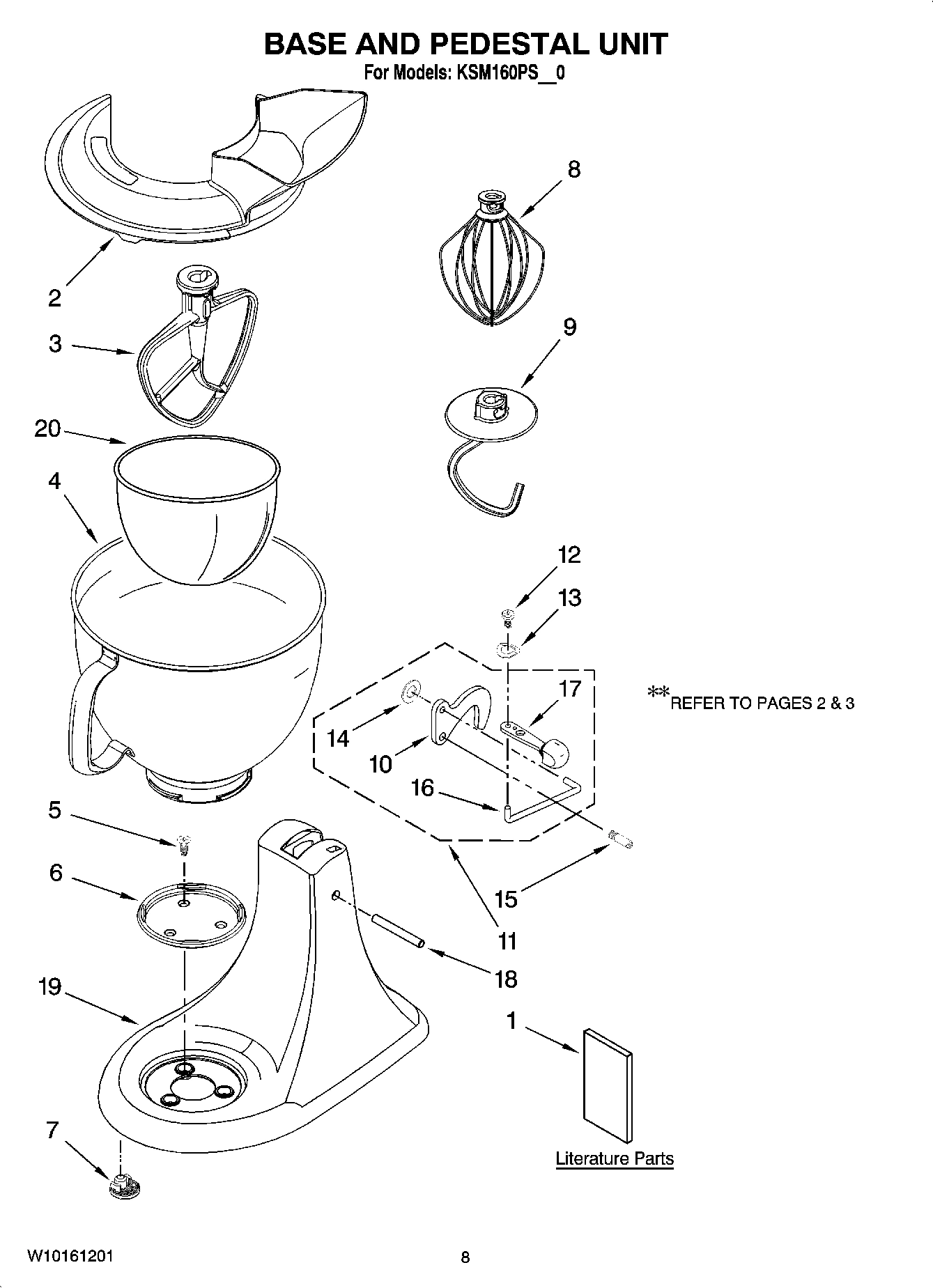 04 - BASE AND PEDESTAL UNIT, OPTIONAL PARTS