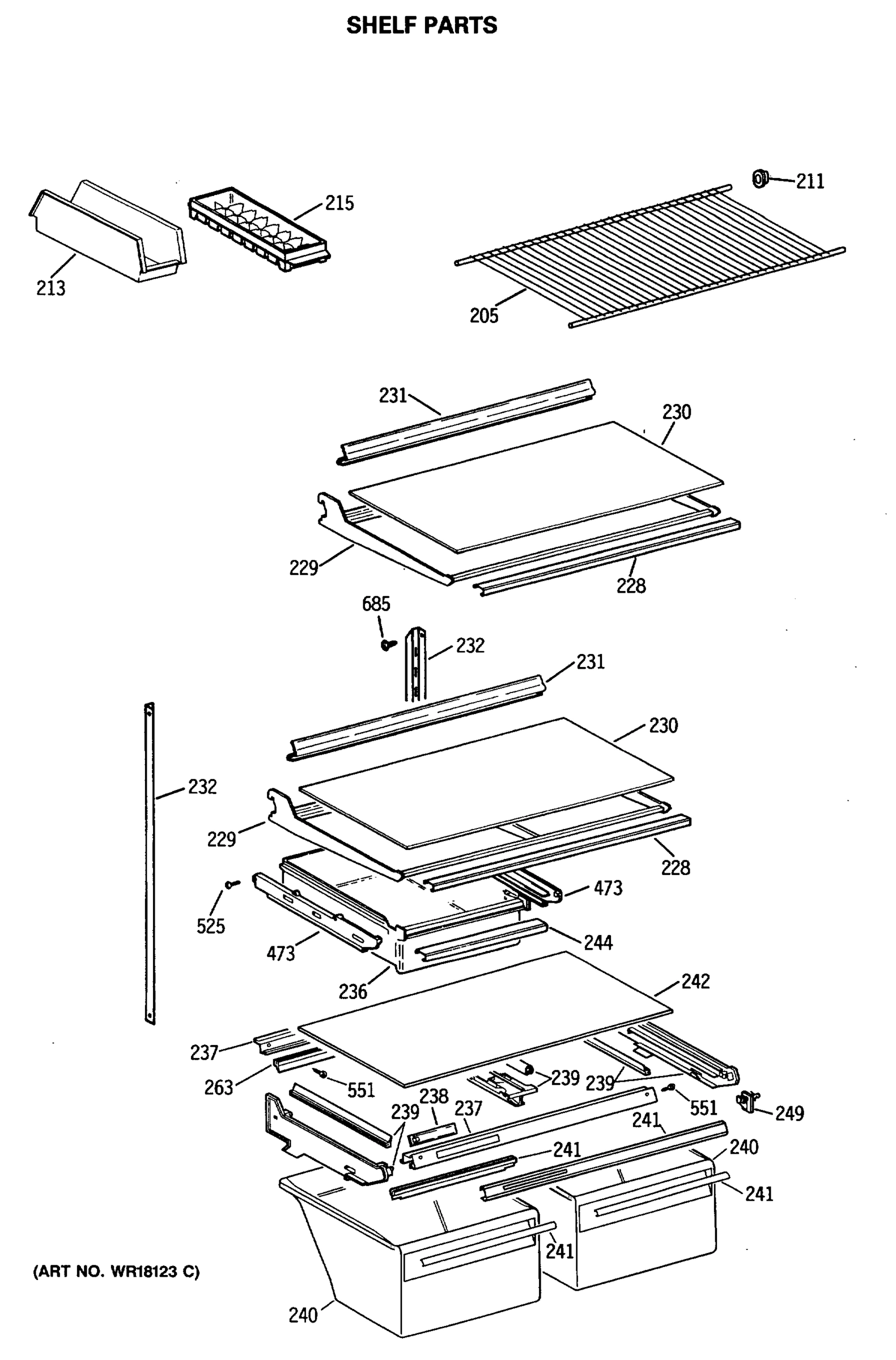 SHELF PARTS