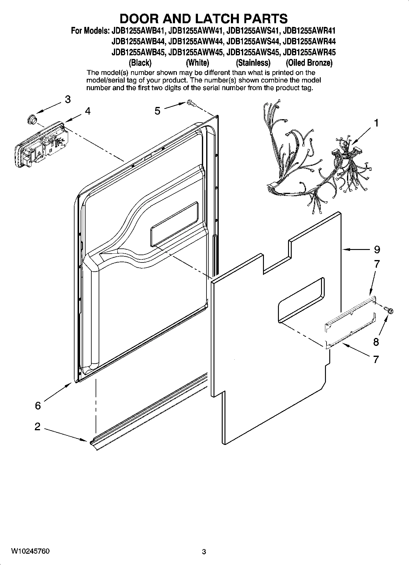 03 - DOOR AND LATCH PARTS