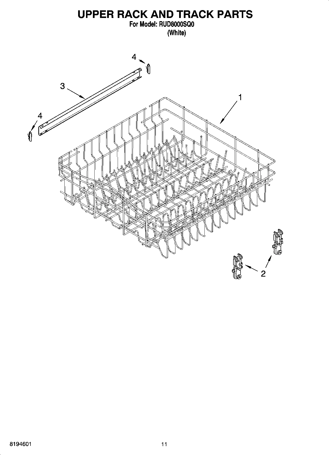 09 - UPPER RACK AND TRACK PARTS