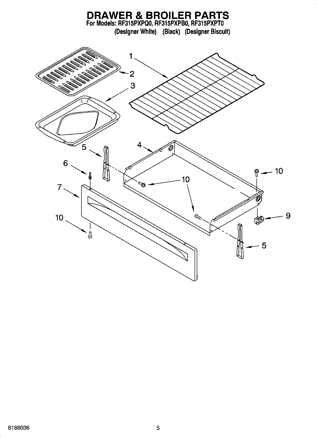 04 - DRAWER & BROILER PARTS