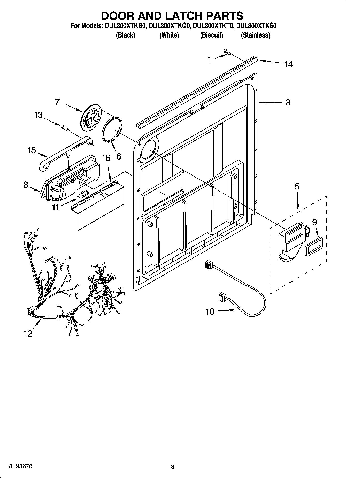 03 - DOOR AND LATCH PARTS