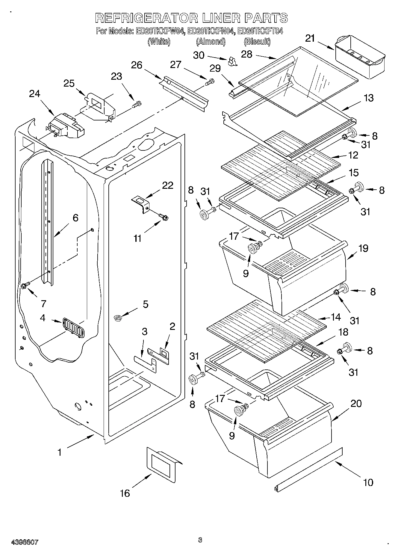 02 - REFRIGERATOR LINER