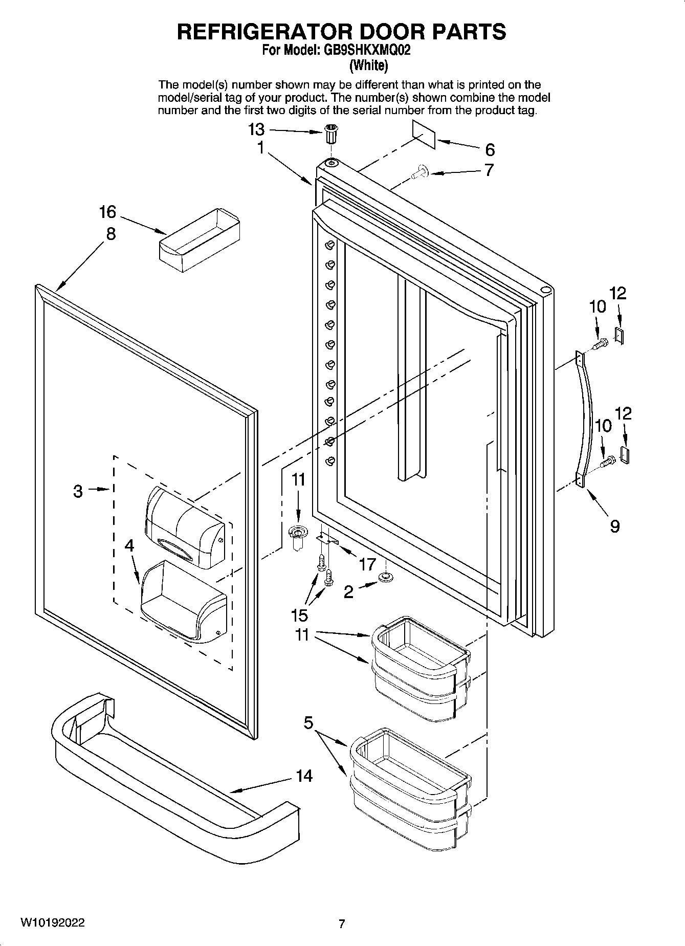 04 - REFRIGERATOR DOOR PARTS