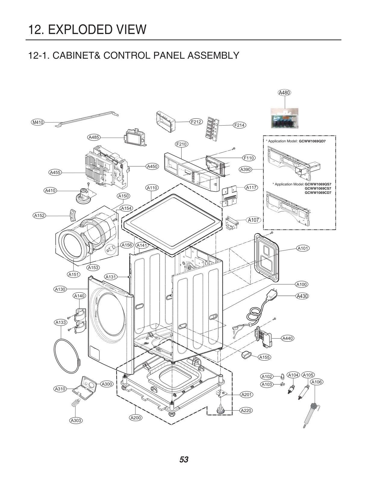 CABINET& CONTROL PANEL ASSEMBLY
