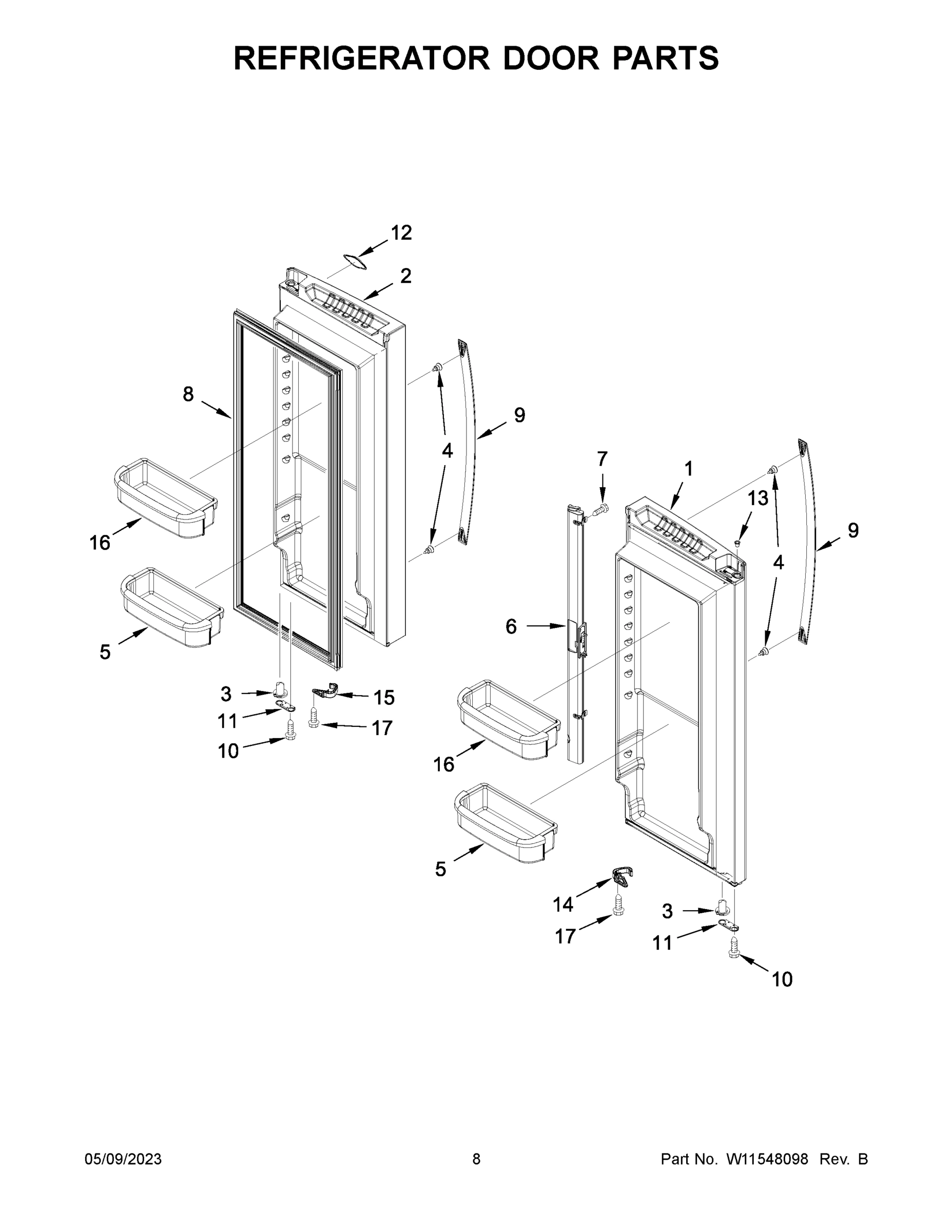05 - REFRIGERATOR DOOR PARTS