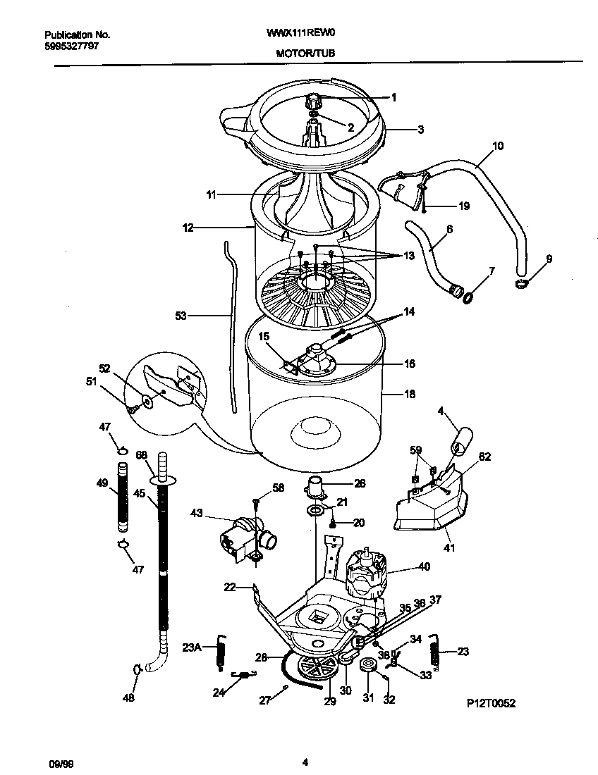 03 - P12T0052 WSHR MTR,HOSE